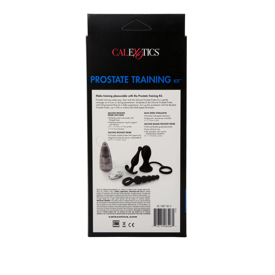 Calexotics His Prostate Training Kit - Vibrator Egg Bullet With Anal Pleasure Probes - Adult Fetish Beads Sex Toy For Couples - Male Enhancement Ring - Black