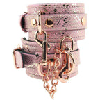 Wrist Restraints Micro Pink/w Leather