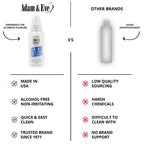 Adam and Eve 4 in 1 Pure and Clean Misting Adult Sex Toy Cleaner, Fast Acting Clear Wash, Easy to Use Spray with Fresh Scent, Fl