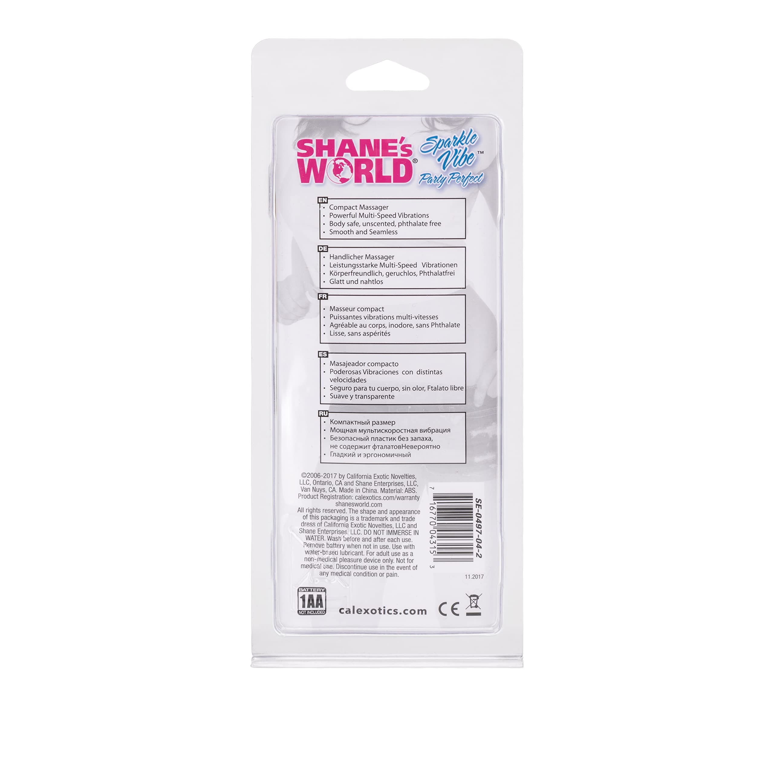 California Exotics Shane'S World Sparkle Vibe, Pink