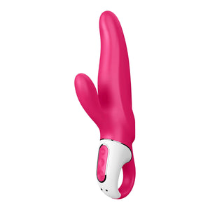 Satisfyer Mr. Rabbit Vibrator - G-Spot And Clitoris Stimulator, 12 Vibration Programs, Flexible Shaft, Retaining Ring - Soft Sil