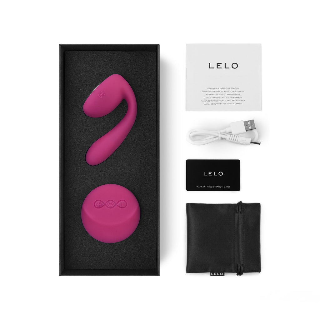 Lelo Ida The World'S First Rotating And Vibrating Remote-Controlled Couples' Vibrator, Cerise