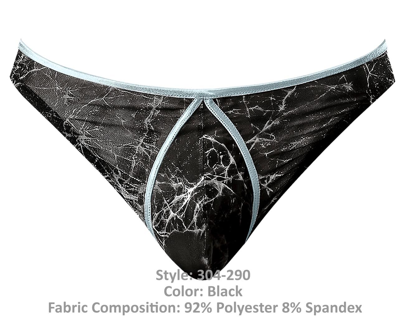 Marble Mesh Moonshine Jock Black S/M