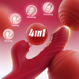 Vibrator Thrusting Dildo for Women Toendi G Spot Vibrator Clitoral Stimulator Sex Toys Dildos Vibrator with 10 Vibration 7 Thrus