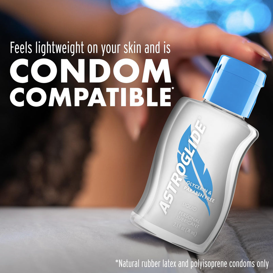 Astroglide Glycerin & Paraben Free Liquid, Water Based Personal Lubricant, 2.5 Oz.