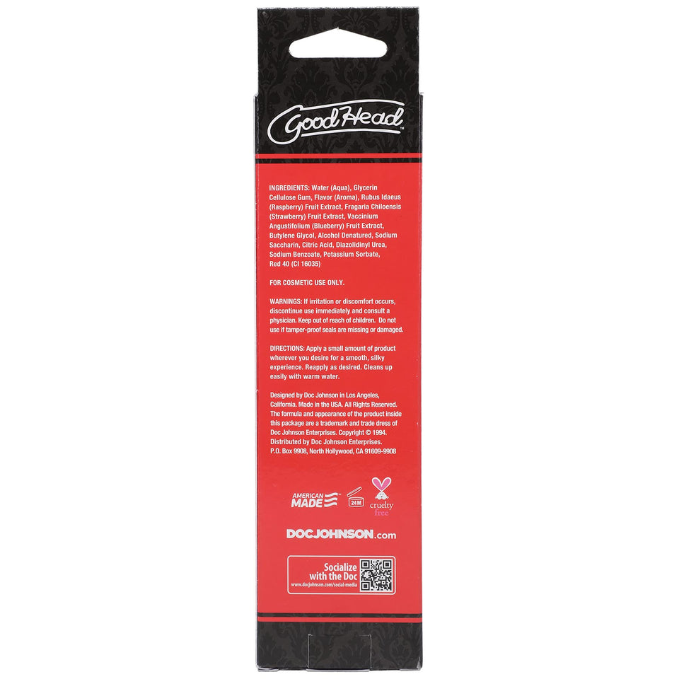 Doc Johnson Goodhead - Oral Delight Gel - Mouth Watering Watermelon (4 Oz.113G)