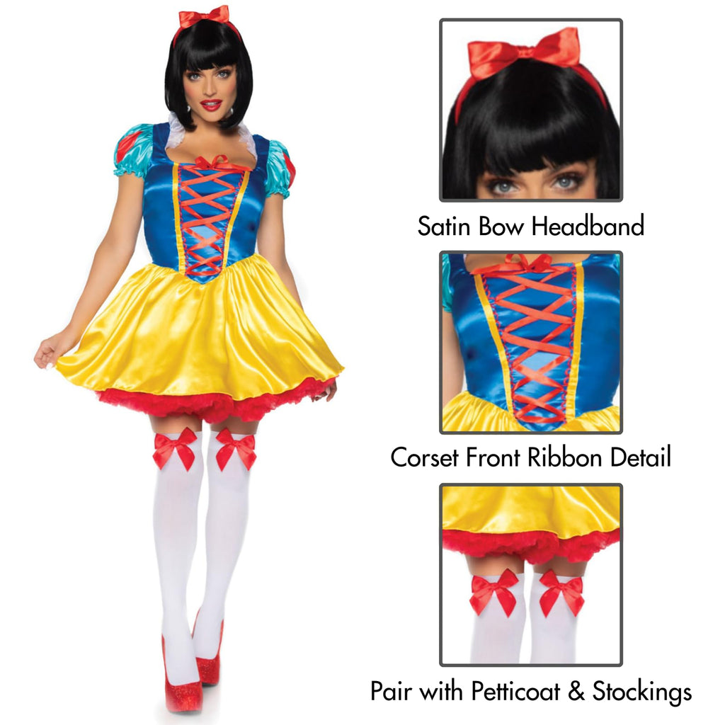 2Pc.Classic Snow White Corset