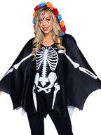 Day Of The Dead Poncho, Featur - O/S / Multicolor