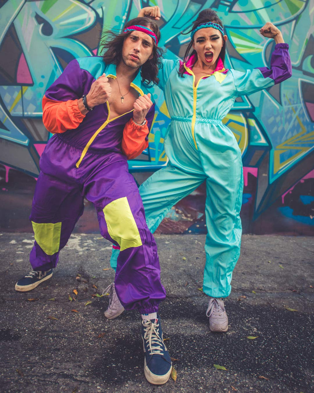 Leg Avenue 2 Pc Awesome 80S Track Suit, I Multicolor Color