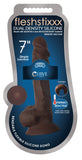Fleshstixxx 7In Sili Dildo W/Balls Choc