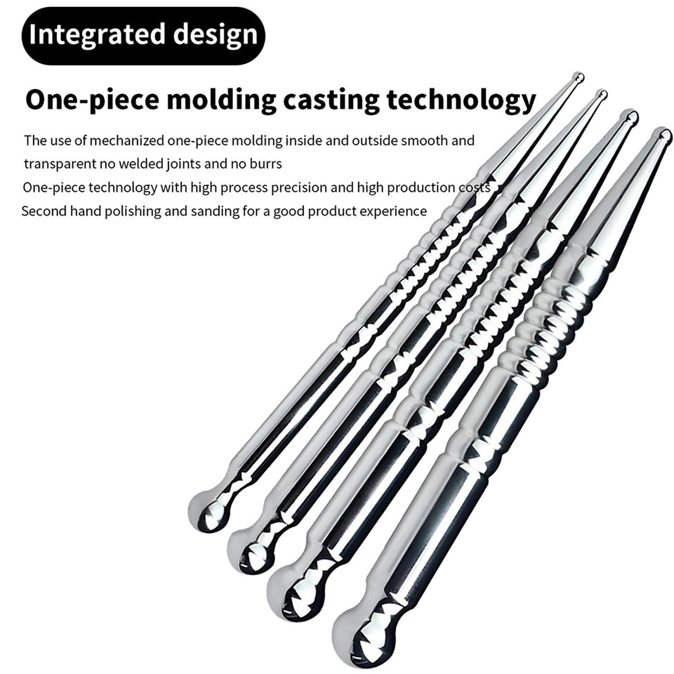 Urethral Sounds Dilator for Adult Training Smooth Double Head Penis Plug Sex Toys for 4 Different Size Metal Catheters Dilators