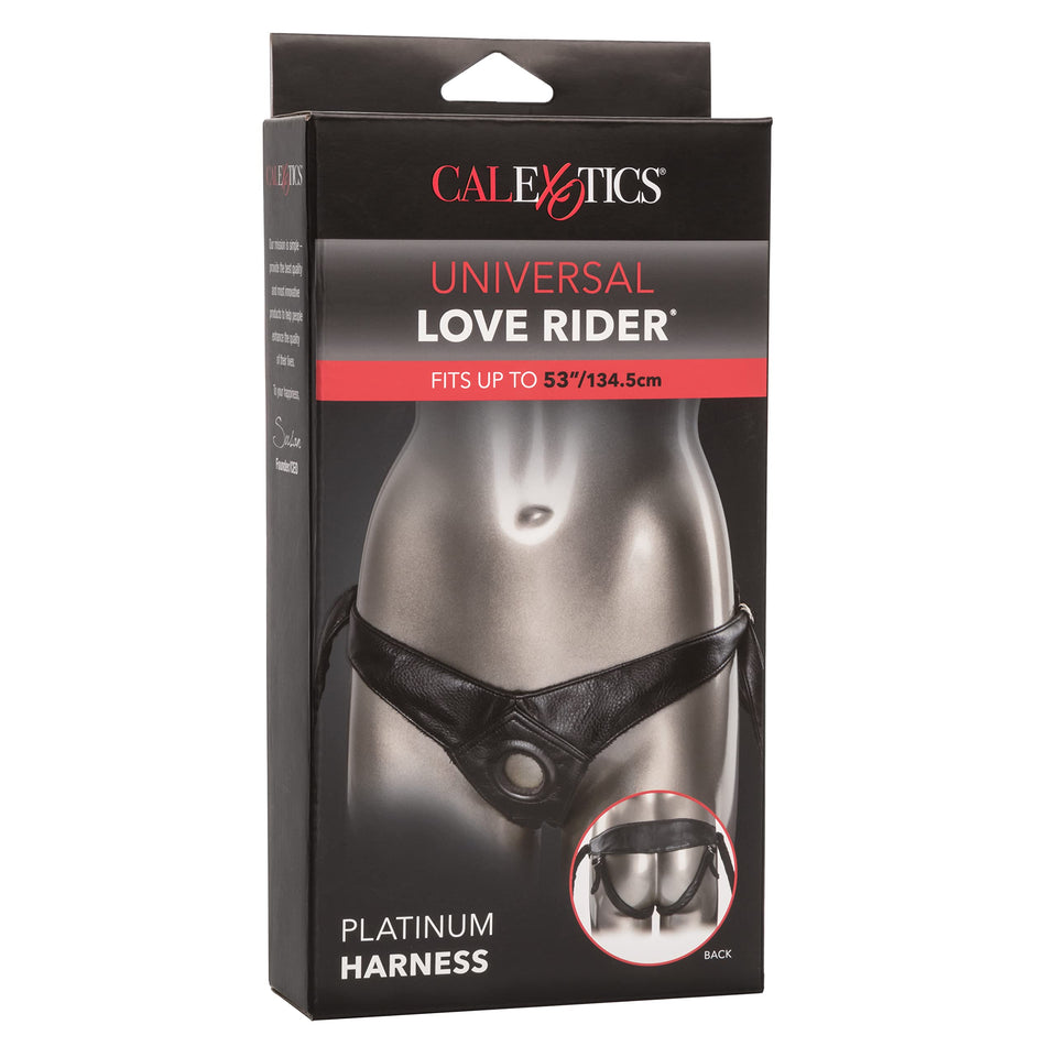 California Exotic Novelties Universal Love Rider Platinum Harness, Black