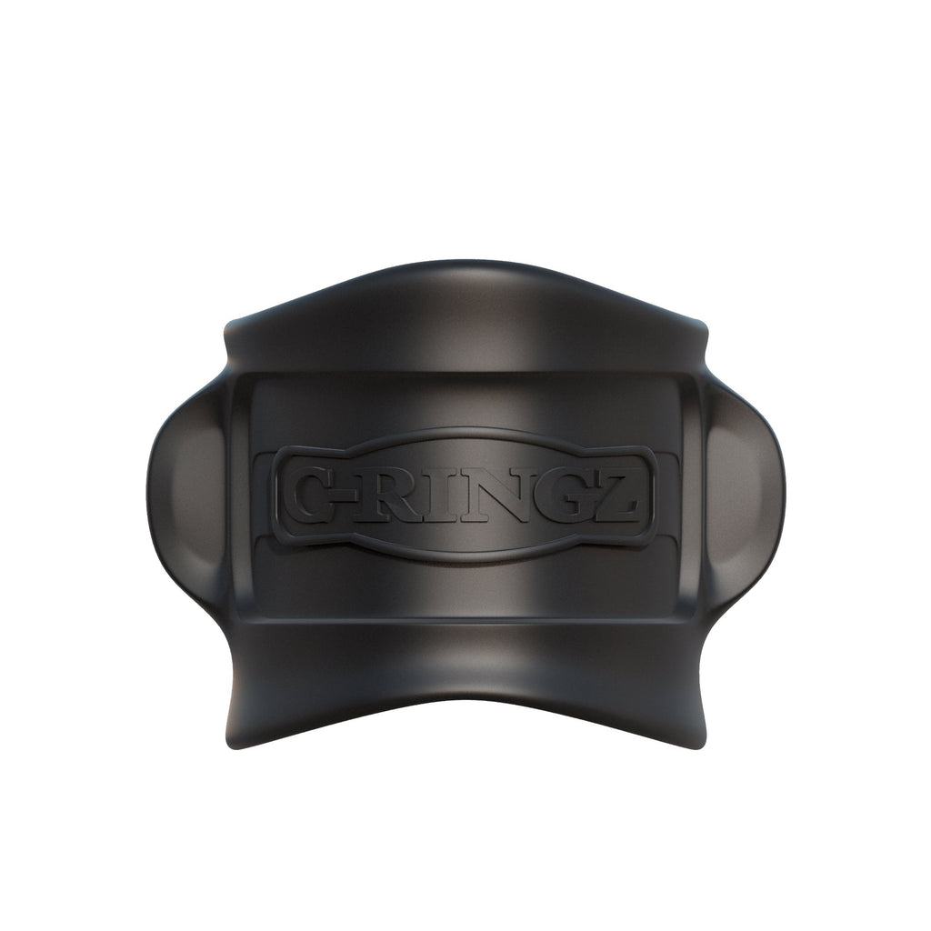 Pipedream Fantasy C-Ringz Silicone Ball Stretcher Dildo, Black, 1 Pound