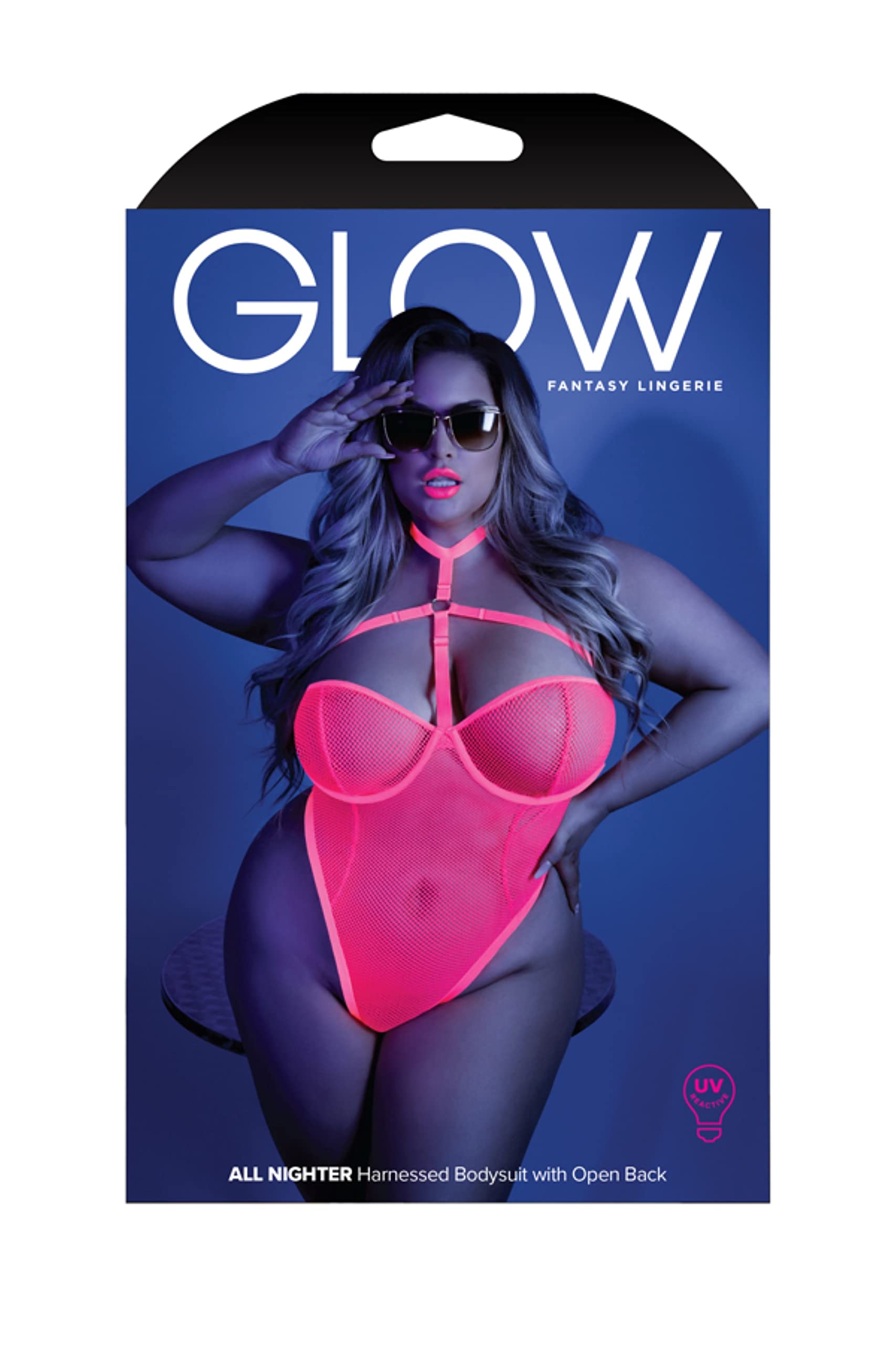 Glow All Nighter Harnessed Bodysuit Lxl