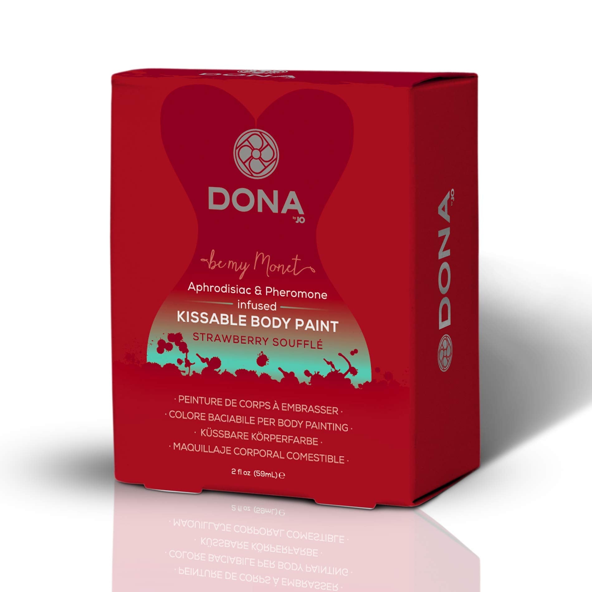 System Jo Dona Body Paint, Strawberry Souffle, 2 Ounce