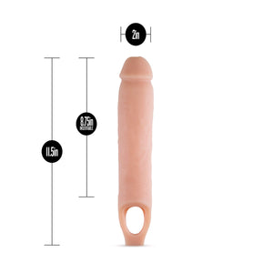 Blush Novelties, Performance - Ultra Soft X5 Plus Penis Sheath Extender - Extend Your Penis 2'' - Thicken Up to 2.5''- Ribbed Co