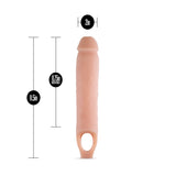 Blush Novelties, Performance - Ultra Soft X5 Plus Penis Sheath Extender - Extend Your Penis 2'' - Thicken Up to 2.5''- Ribbed Co
