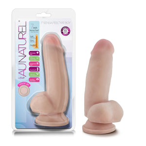 Blush Sex Toys - Realistic Dual Density Dildo - 7 Inch - Flexi Shaft Sensa Feel Dildo with Powerful Suction Cup - Girthy Penis f