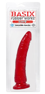 Basix Rubber Works 7In Slim Dong - Red