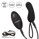 Calexotics 12-Function Waterproof Silicone Remote Rechargeable Curve Massager Vibrator, Black