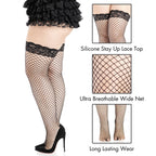 Leg Avenue Spandex Industrial Net thigh h Burgundy Color
