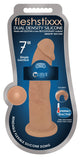 Fleshstixxx 7In Silicone Dildo No Balls Latte
