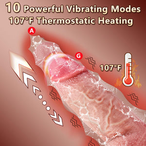 Thrusting Huge Thick Dildo Vibrator 2.5 ' ' Diameter,Realistic Silicone Penis Adult Sex Toys for Women with Suction Cup,Remote C