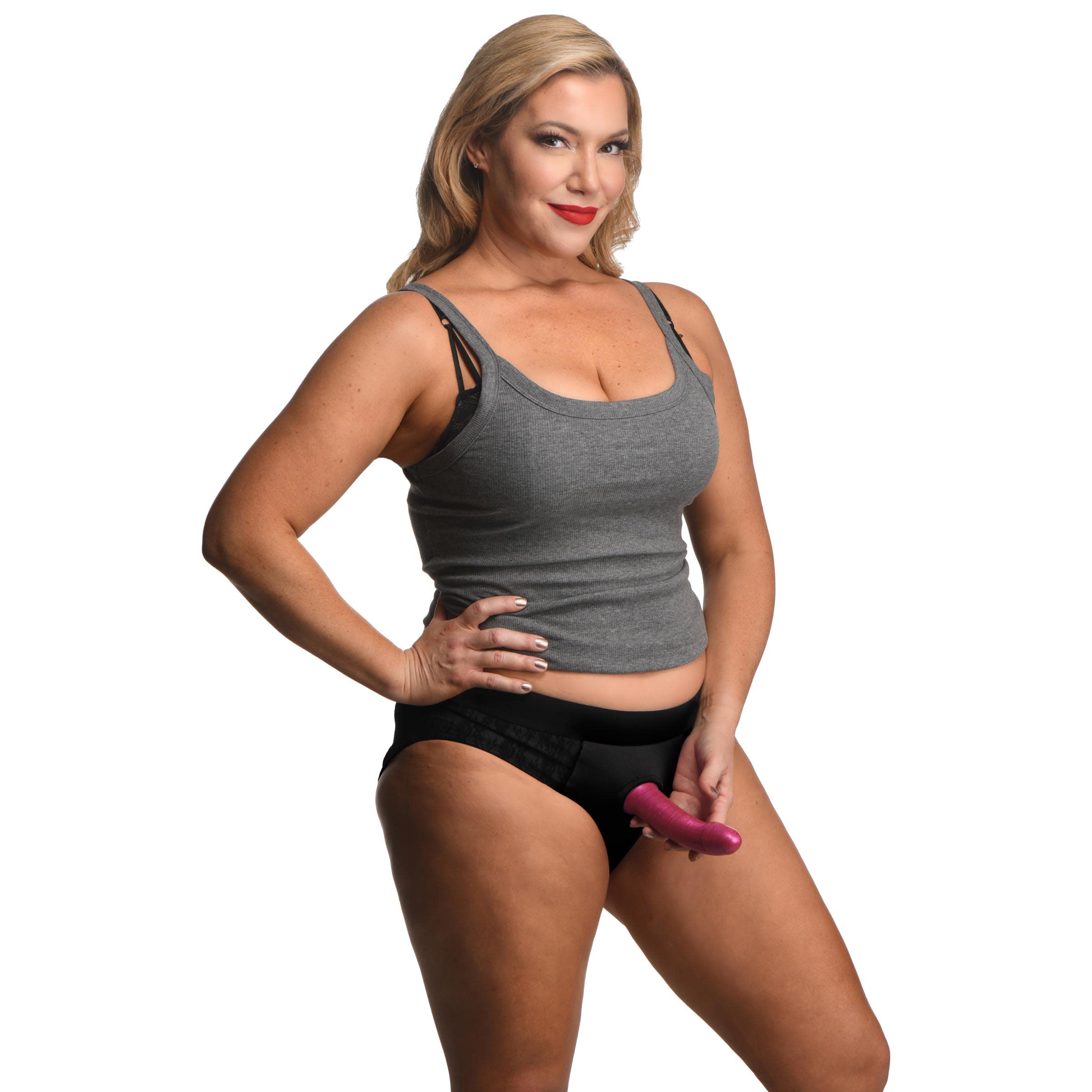 Strap U Lace Envy Crotchlpantyhar Bk 3Xl