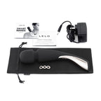 Lelo Smart Wand Cordless Body Massager, Large Size, Black, Powerful Rechargeable Vibrator To Massage You From Head To Toe