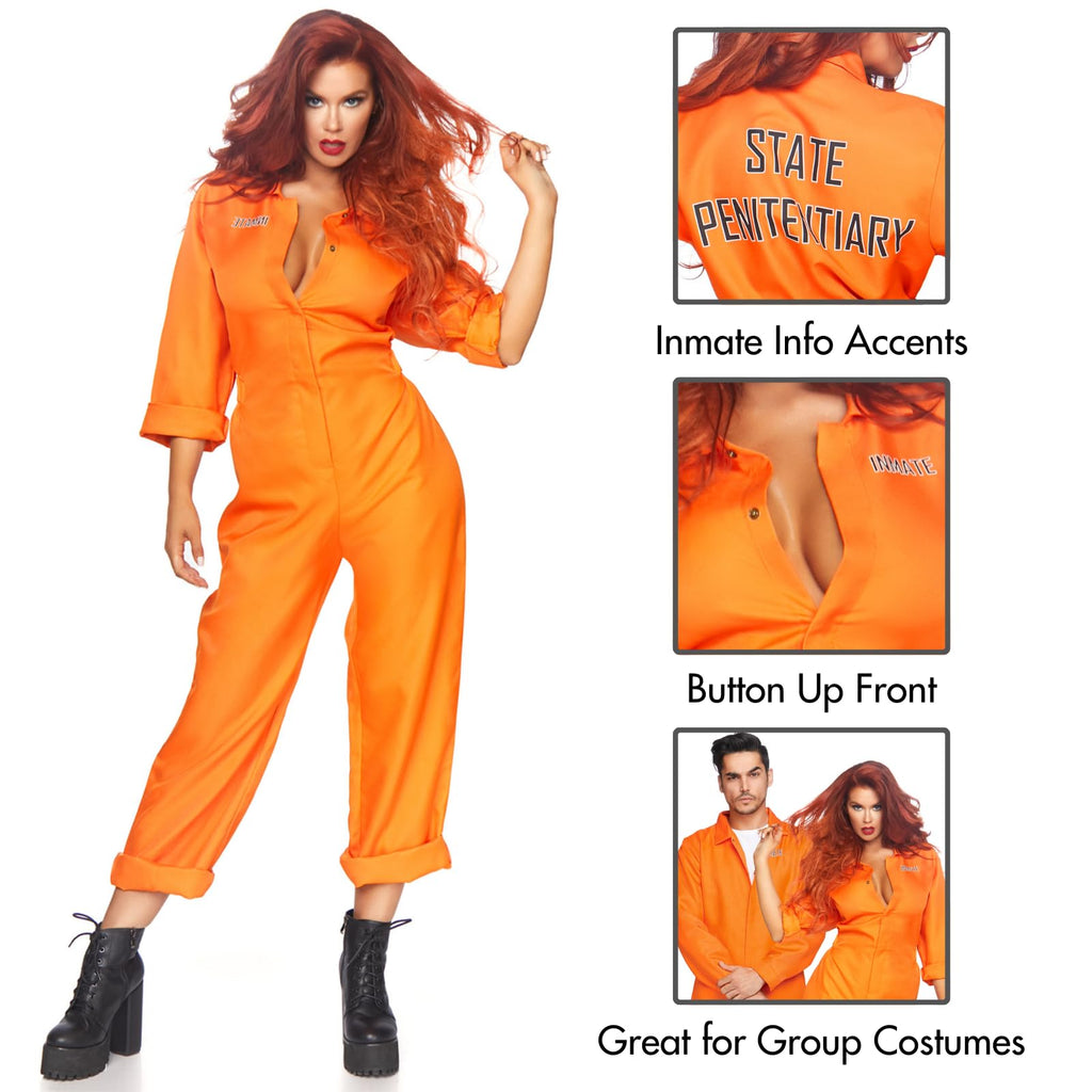Leg Avenue Prison Jumpsuit. Orange Color