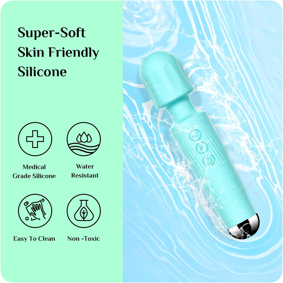 SANJIANKE Vibrator Wand Sex Toys,Female Clit Stimulator Vibrators,Vibrator for Woman,Adult Sex Toys Tools,Gifts for Women,20 Pat