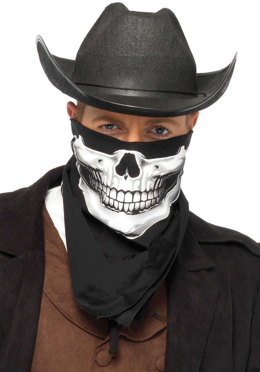 Skull Bandana  O/S Black/White