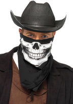 Skull Bandana  O/S Black/White