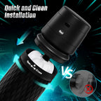 HABAKON Male Masturbator Sex Toys for Men - Male Sex Toy Penis Pump with 3 Suctions & 4 Vibrations, Mens Hands Free Masturbators