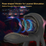Penis Extender with G Spot Clitoris Penis Vibrator, Adult Men 's Women 's Sex Toys, Silicone Cock Ring Vibrator for Men, 4 in 1