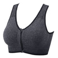 YEYELE Medium Support and Removable Pad Tank Top Racerback Post Surgery Sports Bras for Women Dark Gray