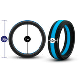 Blush Novelties Performance - Puria Silicone Pro Cock Ring - 1.5 Inch Width - Soft, Pliable For Great Fit - Will Not Roll, Pinch