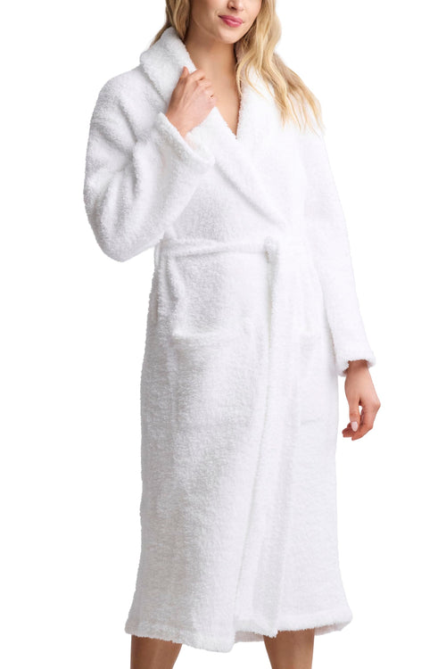 Barefoot Dreams CozyChic Adult Robe, White, Size 02