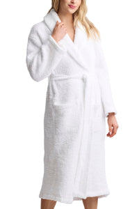 Barefoot Dreams CozyChic Adult Robe, White, Size 02