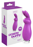 VeDO Crazzy Bunny Vibrator Bullet, Rechargeable Clitoral Adult Sex Toy, Clitoris Stimulator Vibe for Women (Purple)