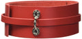 KinkLab Bondage Basics Leather Collar  Red