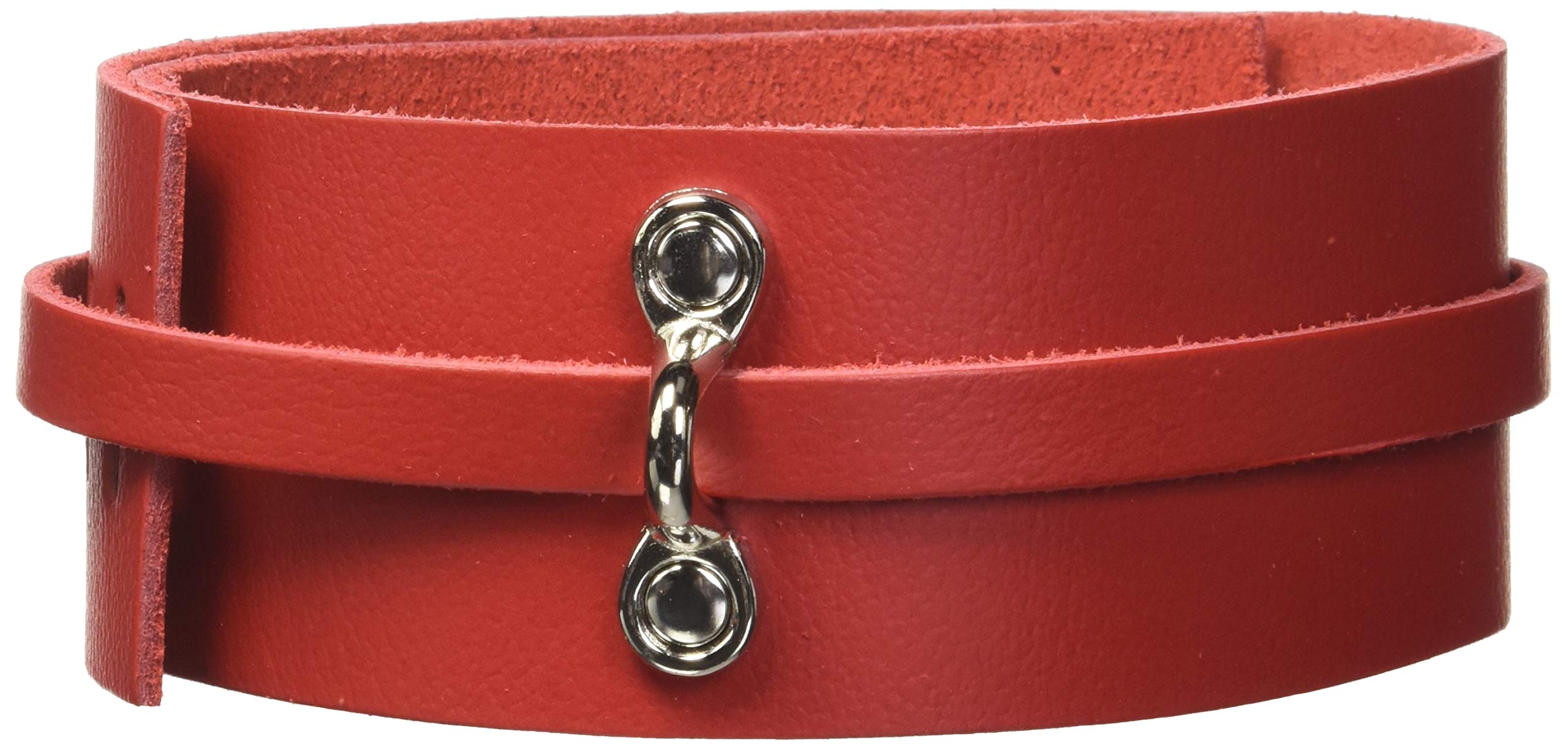 KinkLab Bondage Basics Leather Collar  Red