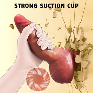 Realistic Squirting Dildo for Women - 8.3 ' ' Soft Silicone Ejaculating Dildos with Strong Suction Cup for Anal Play Douche, G-S