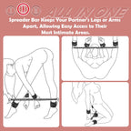 BDSM Toys Sex Restraints - Versatile Neck to Wrist BDSM Kit with Spreader Bar Couples Sex Toys, Adjustable Handcuffs Ankle Cuffs
