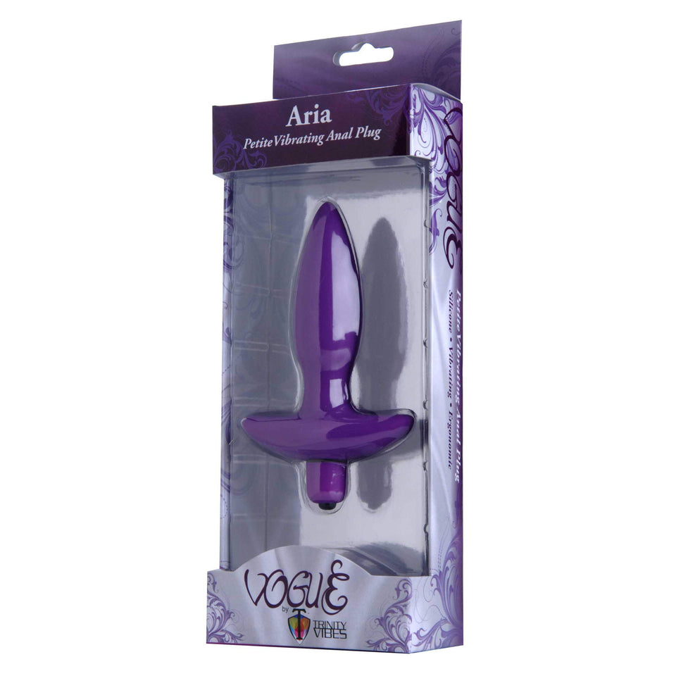 Trinity Vibes Vibrating Silicone Anal Plug, Small