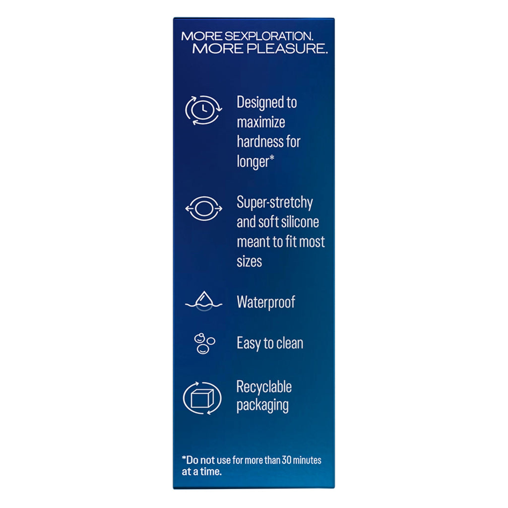 Durex Prolong & Play Ring, Intense Pleasure, Stay hard for longer, Super stretchy and Soft, Waterproof, 1 ct