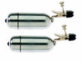 Spartacus Wireless Vibrating Nipple Clamps With Broad Tip, Silver