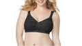 JUST MY SIZE womens Easy on Front Close Wirefree Mj1107 Bras, Black, 40D US