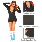 Brushed Rib Romper Long Johns