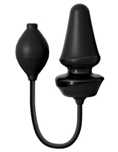 Pipedream Products Anal Fantasy Elite Collection Inflatable Silicone Butt Plug, Black, 4 Lb